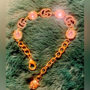 Gucci Gold and Pink Bracelet